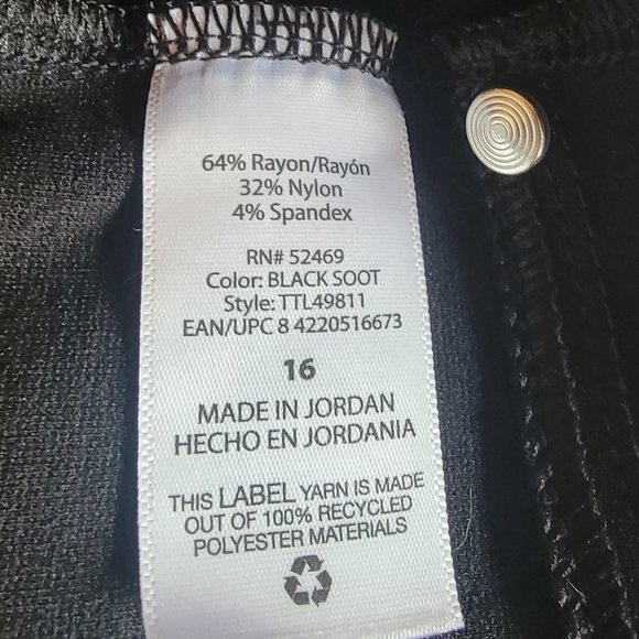 Stretch Ankle Ponte Pants (sz 16) - Picture 8 of 8